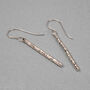 Hammered Sterling Round Silver Bar Jewellery Set, thumbnail 6 of 8