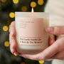 Gift For Her It Must Be The Weekend Scented Candle, thumbnail 1 of 11