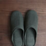 Japanese Linen Slippers Khaki Green, thumbnail 1 of 7