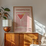 Retro Cosmopolitan Cocktail Print, thumbnail 6 of 9