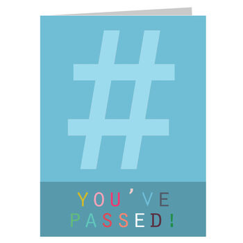 Mini Hashtag You've Passed Card, 2 of 5