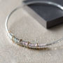 50th Birthday Bangle In 9ct Gold And Sterling Silver, thumbnail 1 of 6