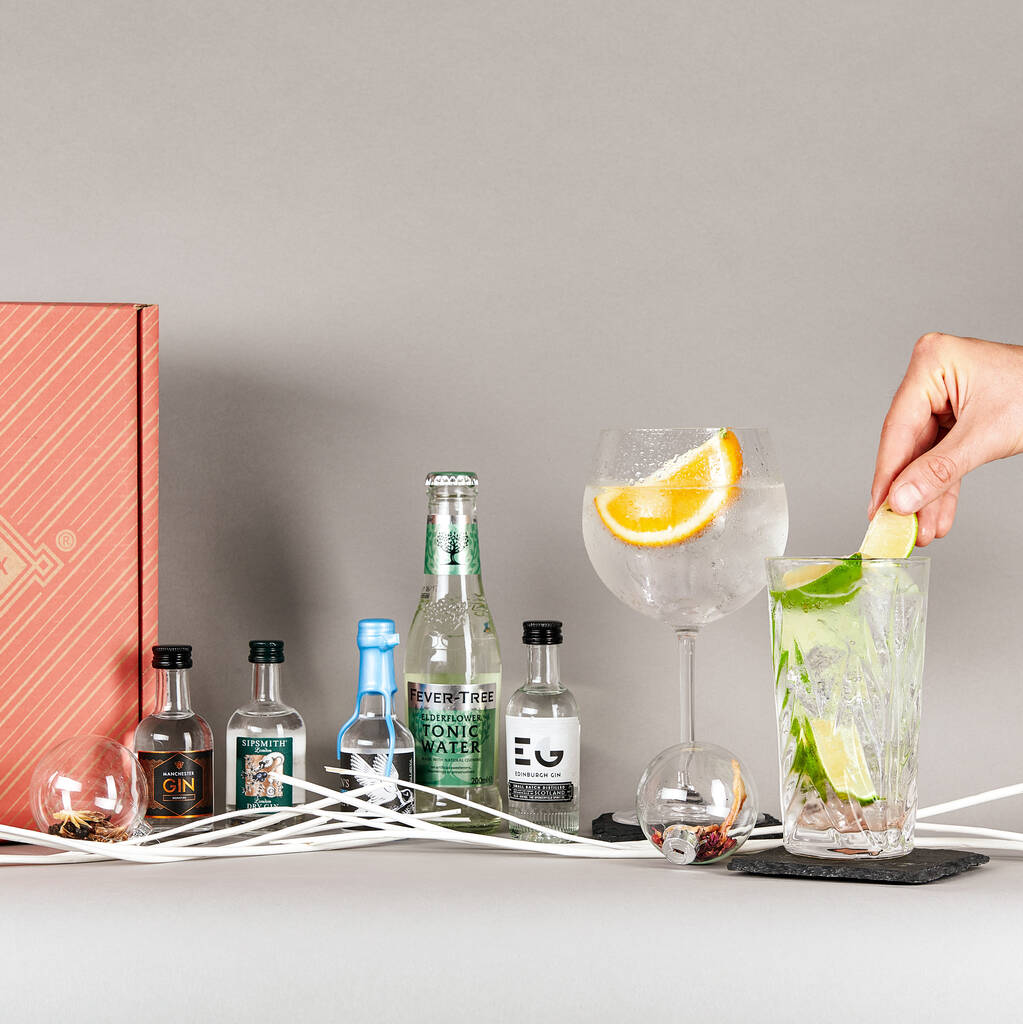 Christmas Gin And Tonic Gift Set By Tipple Box