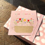 Floral Calamine Pink Birthday Card, thumbnail 3 of 5