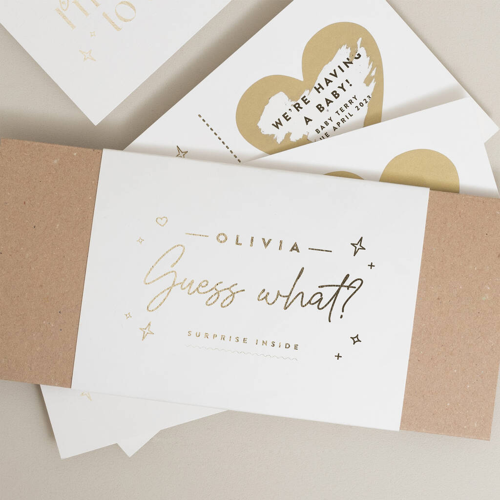 Pregnancy Announcement Scratch Card By Twist Stationery