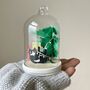 Mischievous Christmas Cat Glass Dome Bauble, thumbnail 2 of 3