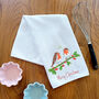 Robin Couple Christmas Tea Towel, thumbnail 1 of 5