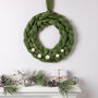 Kissing Wreath Christmas Beginner Finger Crochet Kit, thumbnail 1 of 8