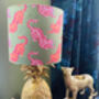 Psychedelic Tigers Green Drum Lampshade, thumbnail 1 of 2