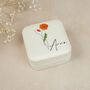 Personalised Jewellery Box With Birth Flower, thumbnail 1 of 6