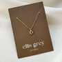 Gold Molten Moss Pendant Necklace, thumbnail 2 of 2