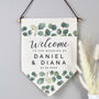 Personalised Botanical Welcome To Wedding Sign, thumbnail 3 of 3