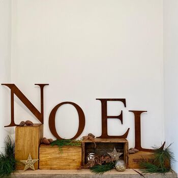 Noel Christmas Mantlepiece Fireplace Decoration Sign, 3 of 10