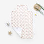 Rose Blossom Floral Organic Baby Travel Changing Mat, thumbnail 2 of 3