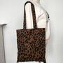 Leopard Print Shoulder School Tote Bags, thumbnail 4 of 7