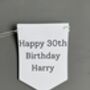 Thirty Birthday Party Banner Bunting Decoration, thumbnail 3 of 9