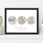 Personalised Favourite Three UK Places Map Print, thumbnail 4 of 9