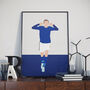 Jamie Vardy Leicester Poster, thumbnail 1 of 3