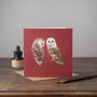 Pair Of Barn Owls Card, thumbnail 1 of 2