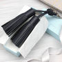 Personalised Luxury Nappa Leather Tassel Bag Charm, thumbnail 2 of 12