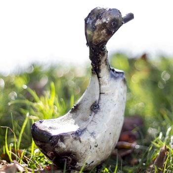 White Runner Duckling Recycled Metal Garden Ornament, 2 of 3
