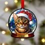 Cat Snow Globe Tree Decoration, thumbnail 1 of 2