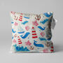 Whale And Lighthouse Themed Cushion Cover, thumbnail 1 of 7