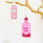 Pink Gin Hanging Christmas Tree Decoration, thumbnail 1 of 5