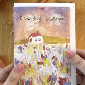 I Love Doing Life With You Card, Love Card, Anniversary Card, 2 of 7