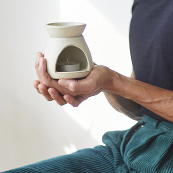 Fair Trade Stoneware Essential Oil Wax Melt Burner, 7 of 12