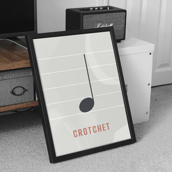Crotchet Note Print | Music Theory Poster, 3 of 10