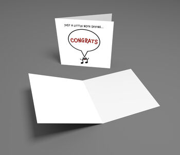 Congrats Musical Note Greeting Card, 3 of 3