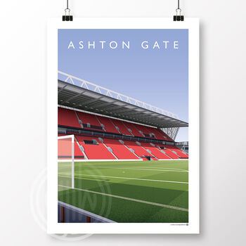 Bristol City Ashton Gate Lansdown Stand Poster, 2 of 6