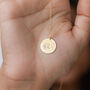 14k Gold Filled Dandelion Necklace, thumbnail 3 of 7