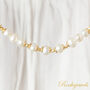 White Pearl And Gold Silver Bead Short Layering Necklace, thumbnail 1 of 9