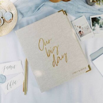 Personalised Blush Pink Wedding Planner And Organiser, 2 of 10