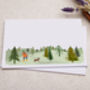 C6 Decorated Envelopes With Woodland Dog Walk Design, thumbnail 1 of 2