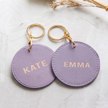 Faux Leather Customised Key Rings, 4 of 10