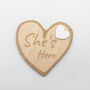 She’s Here Baby Plaque With Heart Accent, thumbnail 9 of 9