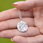 Personalised Sterling Silver Aquarius Zodiac Necklace, thumbnail 3 of 9