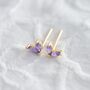 Sterling Silver Crystal Marquise Petal Earrings, thumbnail 7 of 12