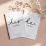 Personalised Wedding Vow Cards His And Her Vow Books, thumbnail 10 of 10