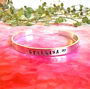 Personalised Name Bangle Bracelet Cuff, thumbnail 1 of 8