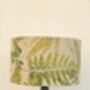 36cm Green Ripple Lamp With Natural Linen Flex, thumbnail 3 of 3
