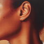 'Happy Birthday' Sterling Silver Crystal Cherry Earrings, thumbnail 2 of 5
