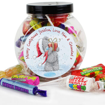 Personalised Me To You Christmas Sweet Jar, 2 of 2