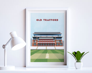 Contemporary County Cricket Ground Poster Gift, Framed Or Unframed, 9 of 9