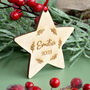Personalised Star Christmas Tree Decoration, thumbnail 1 of 2