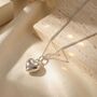 Minimalist Puffed Heart Sterling Silver Necklace, thumbnail 1 of 3