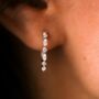 Created Brilliance Rose Lab Grown Diamond Hoop Earrings, thumbnail 7 of 10